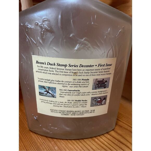Vintage Duck Stamp Series Decanter - Beam Bourbon - Picture 7 of 7